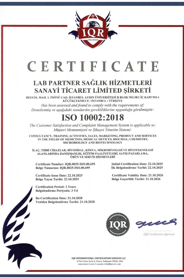 Lab Partner Sağlık Hizmetleri Sanayi Ticaret Limited Şirketi